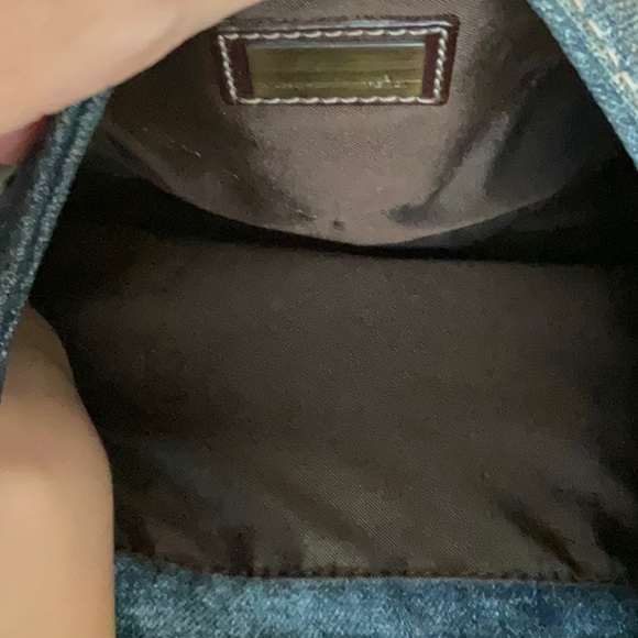 Fendi Vintage Hobo Bag Blue Denim & Leather - Picture 11 of 15